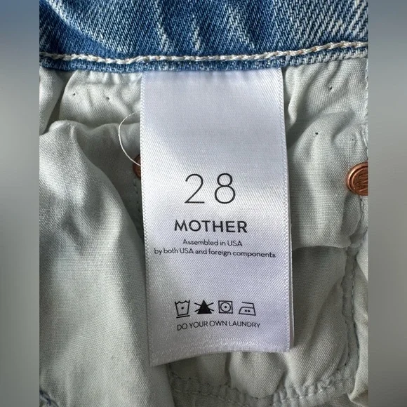 MOTHER SUPERIOR The Tomcat Kick Fray Shorts in True Confessions - Size 28 - Picture 10 of 16